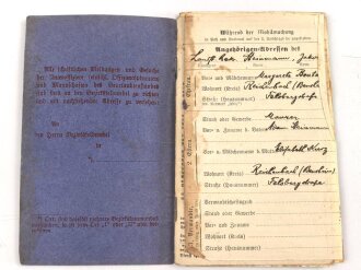 Hessen, Militärpaß eines Angehörigen im...