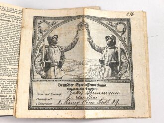 Hessen, Militärpaß eines Angehörigen im Landwehr Infanterie Regiment No. 118. Frankreichfeldzug,