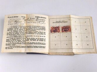 Hessen, Militärpaß eines Angehörigen im Landwehr Infanterie Regiment No. 118. Frankreichfeldzug,