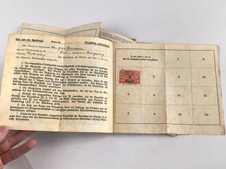 Hessen, Militärpaß eines Angehörigen im Landwehr Infanterie Regiment No. 118. Frankreichfeldzug,