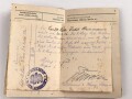 Hessen, Militärpaß eines Angehörigen im Landwehr Infanterie Regiment No. 118. Frankreichfeldzug,