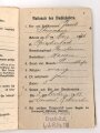 Hessen, Militärpaß eines Angehörigen im Landwehr Infanterie Regiment No. 118. Frankreichfeldzug,