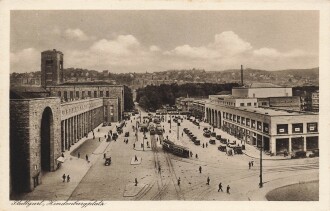 Ansichtskarte "Stuttgart, Hindenburgplatz"