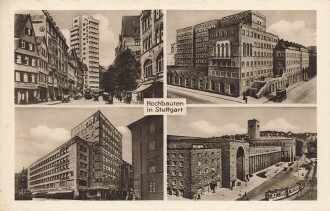 Ansichtskarte "Hochbauten in Stuttgart"