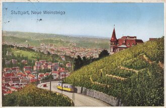 Ansichtskarte "Stuttgart Neue Weinsteige"...