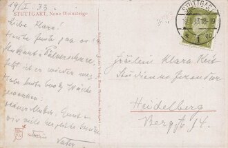 Ansichtskarte "Stuttgart Neue Weinsteige"...