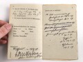 1. Weltkrieg, Soldbuch ausgestellt 1917