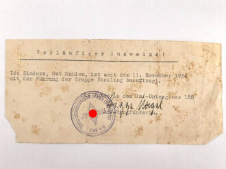 Bund deutsche Mädel, Mitgliedsausweis, NSDAP...