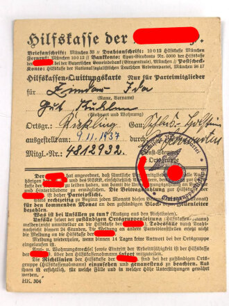 Bund deutsche Mädel, Mitgliedsausweis, NSDAP Mitgliedskarte und weitere Ausweis und Dokumente eines Mädels im Bann 1/185 Segeberg