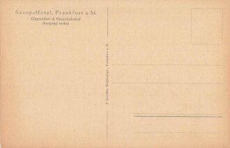 Ansichtskarte "Savoy Hotel Frankfurt am Main"