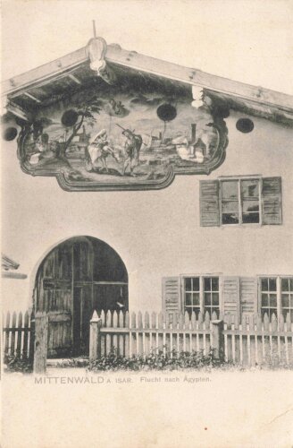 Ansichtskarte "Mittenwald a. Isar - Flucht nach Ägypten