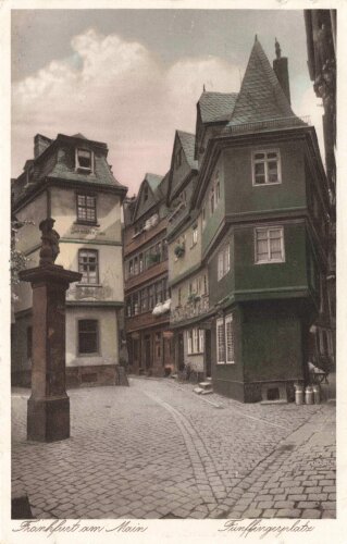 Ansichtskarte "Frankfurt am Main - Fünffingerplatz"