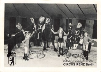 Ansichtskarte "Zur Erinnerung an den Circus Renz...