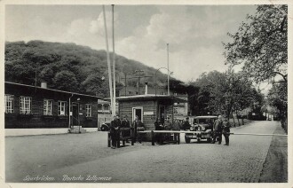 Ansichtskarte "Saarbrücken Deutsche Zollgrenze"