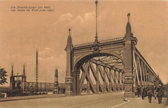 Ansichtskarte "Die Rheinbrücke bei Kehl"