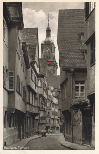 Ansichtskarte "Stuttgart - Turmstr."