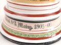Preußen, Reservistenkrug eines Angehörigen im "Fuß Artillerie Regiment Nr.3 Mainz 1903-05" Ungereinigtes Stück mit Gebrauchs- und Altersspuren