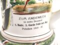 Preußen, Reservistenkrug eines Angehörigen im "2. Garde Feld Artillerie Regiment Potsdam 1905-07" Guter Gesamtzustand mit leichten Gebrauchs- und Altersspuren