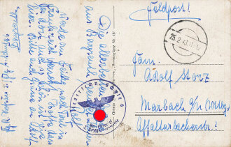 Ansichtskarte "Bayreuth - Opernhaus" datiert 1943