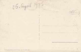 Ansichtskarte "Geising im Erzgebirge" datiert 1945