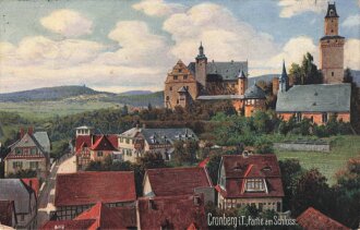 Ansichtskarte "Cronberg i.T., Partie am Schloss"