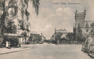 Ansichtskarte "Landau (Pfalz), Schlossstrasse"