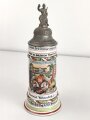 Hessen, Reservistenkrug eines Angehörigen im "Infanterie  Regiment Nr. 168 Butzbach" Guter Gesamtzustand mit leichten Gebrauchs- und Altersspuren,  ungereinigt