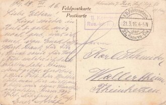 Ansichtskarte "Challerange - Bahnhof"