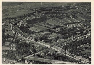 Ansichtskarte "Freistett, Baden, v. Flugzeug aus"