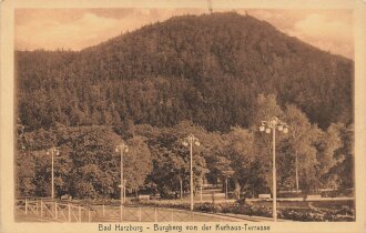 Ansichtskarte "Bad Harzburg - Burgberg von der Kurhaus-Terrasse"
