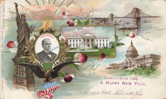 Ansichtskarte "Properity McKinley - Merry Christmas...