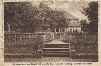 Ansichtskarte "Schullandheim der Staatl. Schulen für Frauenberufe Hamburg, Büllhorn-Ashausen"