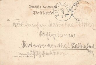 Ansichtskarte "Gruß vom Forsthaus Riesthal b....