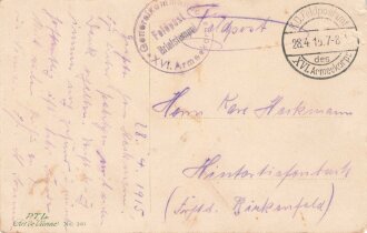 Ansichtskarte "Pferd und Hund"