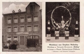 Ansichtskarte "Weinhaus von Stephan Nickolay"