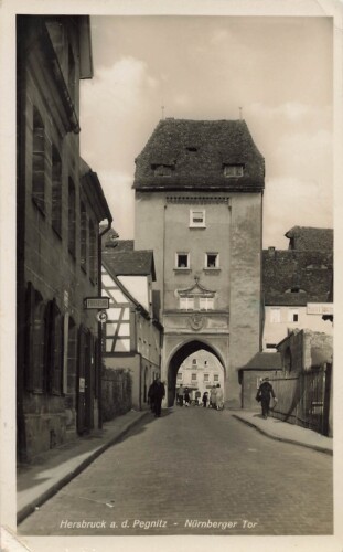Ansichtskarte "Hersbruck an der Pegnitz - Nürnberger Tor"