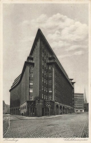 Ansichtskarte "Hamburg - Chilehausspitze"...