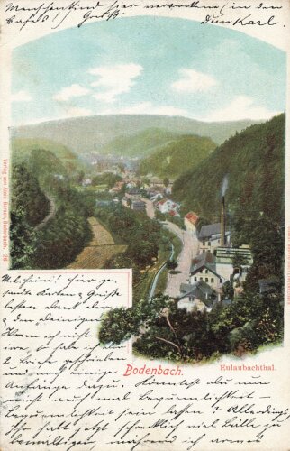 Ansichtskarte "Bodenbach - Eulaubachthal"