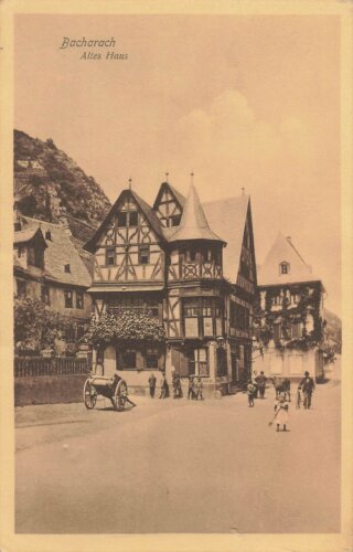 Ansichtskarte "Bacharach - Altes Haus"
