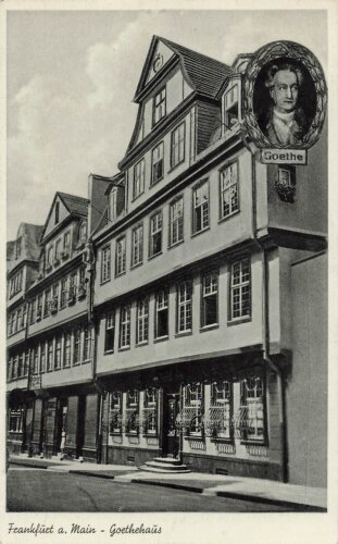 Ansichtskarte "Frankfurt am Main - Goethehaus"