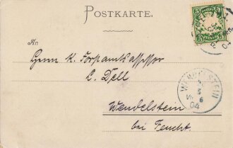 Ansichtskarte "Wilder Indianer - Bayreuth"