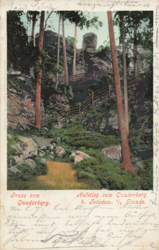 Ansichtskarte "Gruss vom Quaderberg"