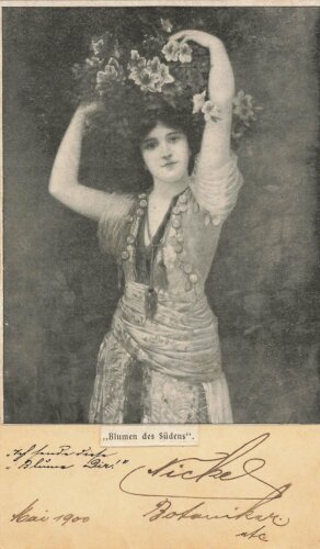 Ansichtskarte "Blumen des Südens"