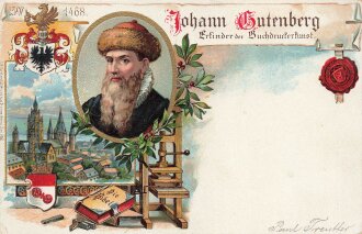 Ansichtskarte "Johann Gutenberg - Erfinder der...