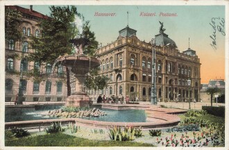 Ansichtskarte "Hannover - Kaiserliches Postamt"
