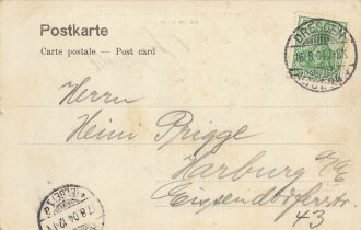 Ansichtskarte "Dresden - Der niedrigste Wasserstand...