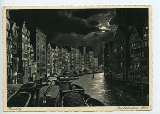 Ansichtskarte "Hamburg - Deichstrassen Flet"