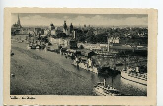 Ansichtskarte "Stettin - Am Hafen"