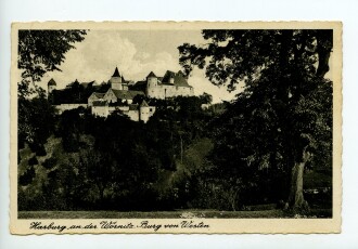 Ansichtskarte "Harburg an der Wörnitz, Burg von Westen