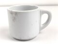 Reichsarbeitsdienst, Kantinenporzellan große Kaffeetasse, Hersteller Hutschenreuther Selb Bavaria 1939, Gesamthöhe 10cm und Durchmesser 10,5cm, gebraucht